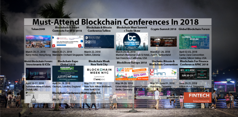 13 Must-Attend Blockchain Conferences In 2018