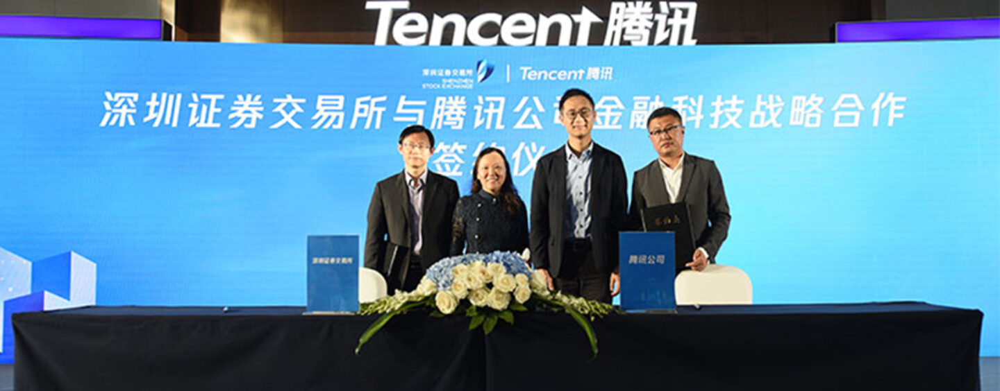 Shenzhen Stock Exchange Partners Up with Tencent to Launch Fintech Innovation Lab